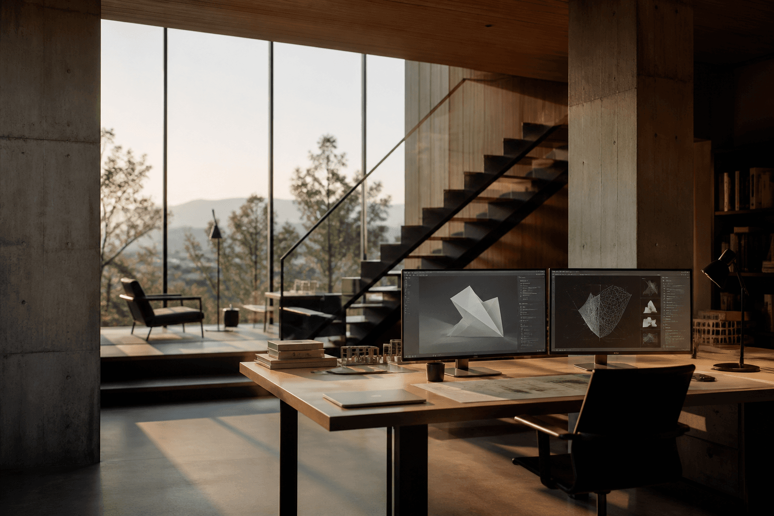 A quiet technology studio representing Uditra’s working environment